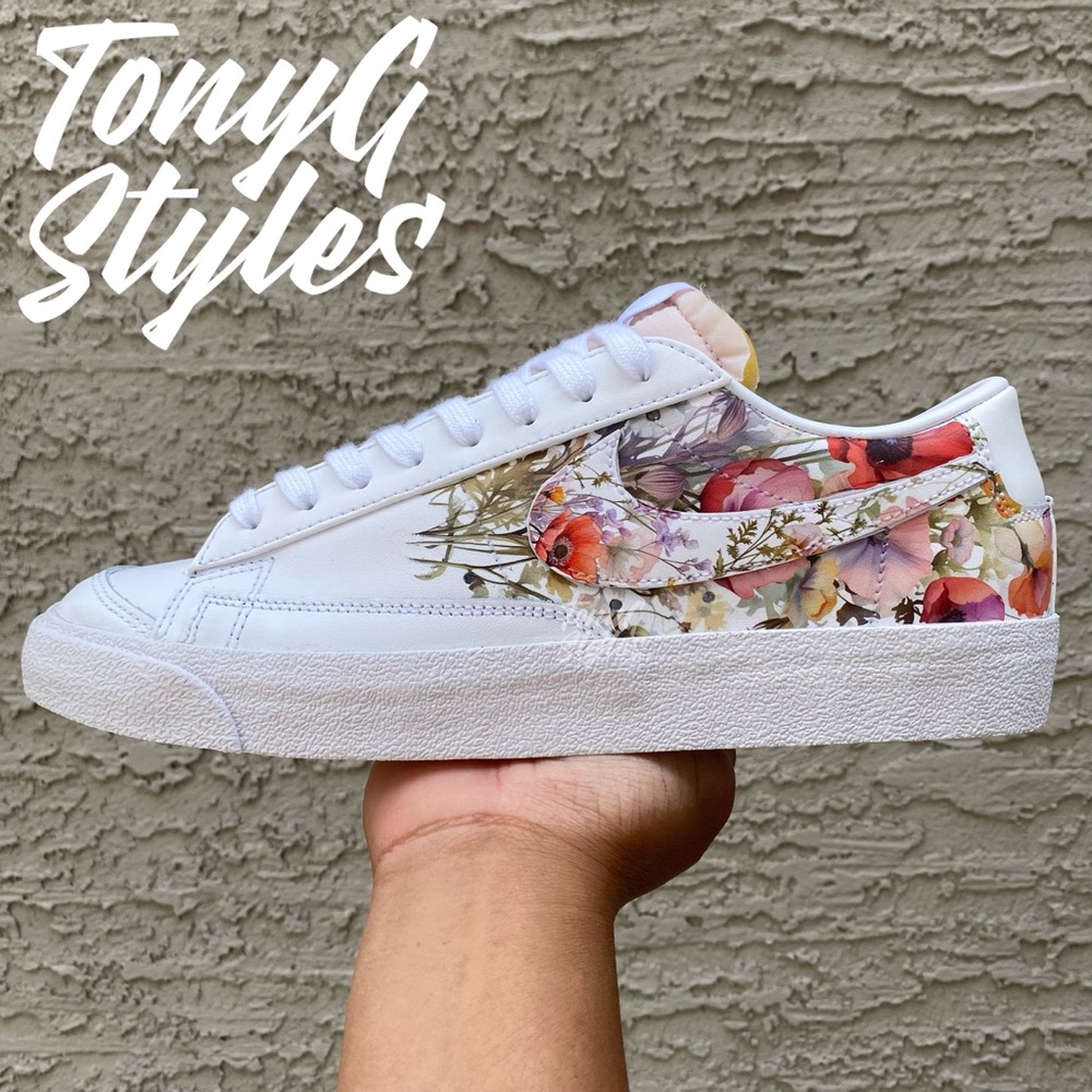 💐NEW💐 CUSTOM NIKE BLAZER LOW - Picture 2 of 15